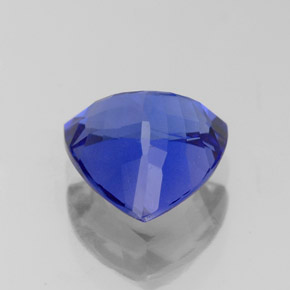 Tanzanite naturale blu da 2,12 ct, trillion, VVS