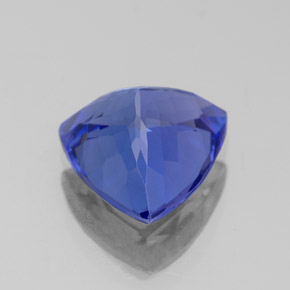Tanzanite naturale blu da 2,62 ct, trillion, VVS
