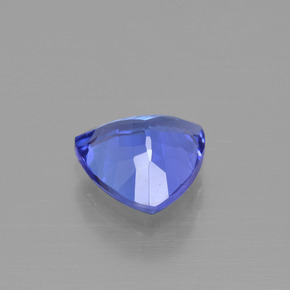 Tanzanite naturale blu da 1,84 ct, trillion, VVS
