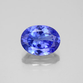 Tanzanite naturale blu da 1,95 ct, taglio ovale, VS