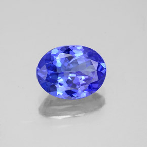 Tanzanite naturale blu da 1,95 ct, taglio ovale, VS