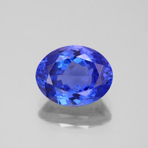 Tanzanite naturale blu da 2,81 ct, taglio ovale, VVS