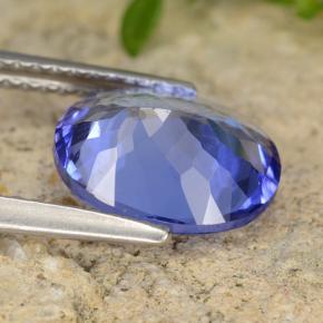 Tanzanite naturale blu da 2,56 ct, taglio ovale, VVS-VS