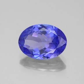 Tanzanite naturale blu da 2,83 ct, taglio ovale, VVS-VS