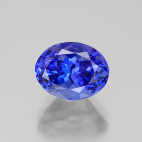 Tanzanite naturale blu da 2,75 ct, taglio ovale, VVS
