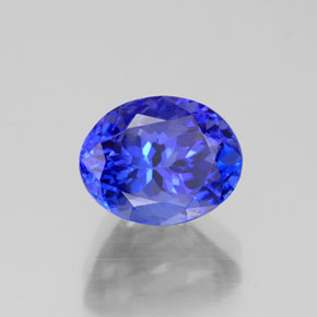 Tanzanite naturale blu da 2,75 ct, taglio ovale, VVS