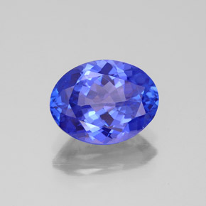 Tanzanite naturale blu da 2,38 ct, taglio ovale, VVS-VS