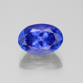 Tanzanite naturale blu da 2,66 ct, taglio ovale, VVS