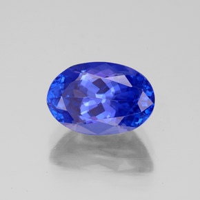 Tanzanite naturale blu da 2,66 ct, taglio ovale, VVS
