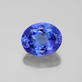 Tanzanite naturale blu da 2,70 ct, taglio ovale, VVS