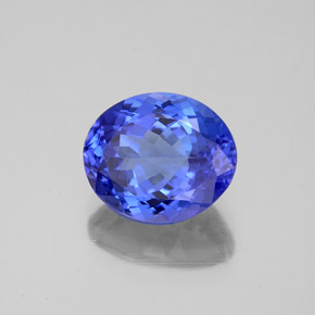 Tanzanite naturale blu da 2,70 ct, taglio ovale, VVS
