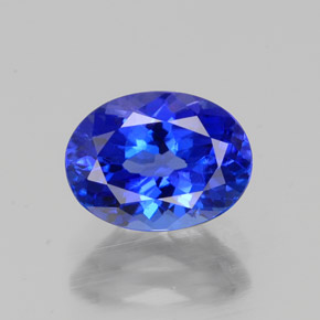 Tanzanite naturale blu da 1,60 ct, taglio ovale, VVS-VS