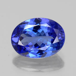 Tanzanite naturale blu da 2,66 ct, taglio ovale, VVS
