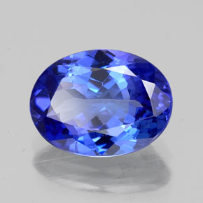 Tanzanite naturale blu da 2,66 ct, taglio ovale, VVS