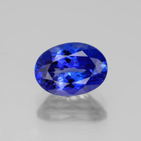 Tanzanite naturale blu da 2,42 ct, taglio ovale, VVS
