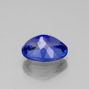 Tanzanite naturale blu da 2,42 ct, taglio ovale, VVS