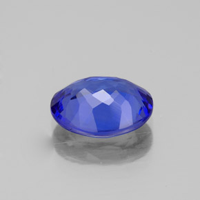 Tanzanite naturale blu da 2,43 ct, taglio ovale, IF