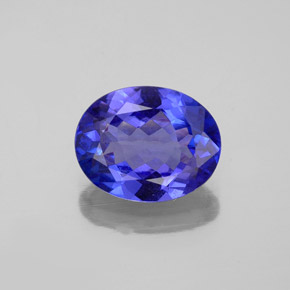 Tanzanite naturale blu da 2,32 ct, taglio ovale, VVS
