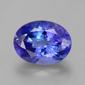 Tanzanite naturale blu da 2,26 ct, taglio ovale, VVS-VS