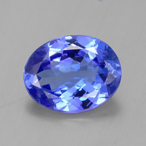 Tanzanite naturale blu da 2,16 ct, taglio ovale, VVS-VS