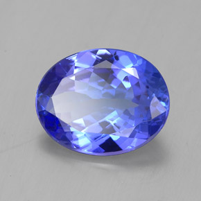 Tanzanite naturale blu da 2,16 ct, taglio ovale, VVS-VS