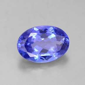 Tanzanite naturale blu da 3,20 ct, taglio ovale, IF