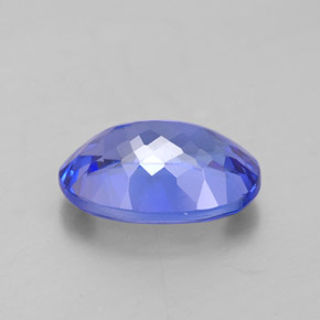 Tanzanite naturale blu da 3,20 ct, taglio ovale, IF