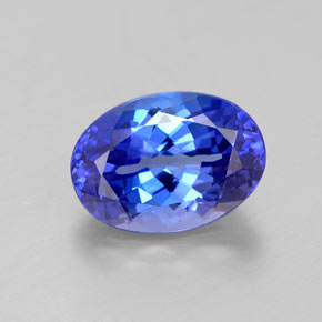 Tanzanite naturale blu da 3,12 ct, taglio ovale, VVS-VS