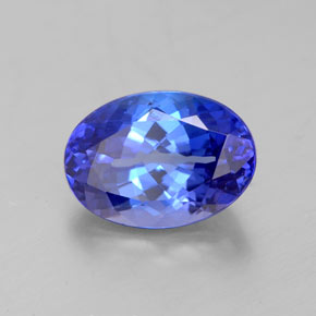 Tanzanite naturale blu da 3,12 ct, taglio ovale, VVS-VS