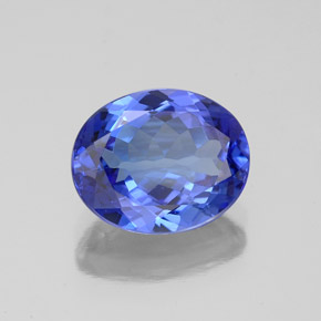 Tanzanite naturale blu da 2,86 ct, taglio ovale, VVS