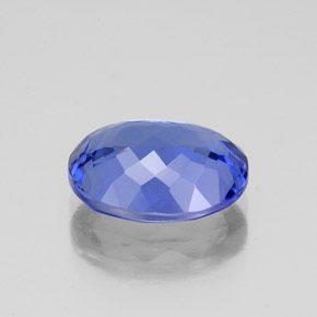 Tanzanite naturale blu da 2,86 ct, taglio ovale, VVS