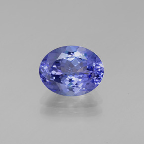 Tanzanite naturale blu da 2,22 ct, taglio ovale, VVS