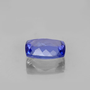 Tanzanite naturale blu da 2,16 ct, taglio a cuscino, VVS