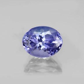 Tanzanite naturale blu da 2,47 ct, taglio ovale, VVS