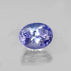 Tanzanite naturale blu da 2,47 ct, taglio ovale, VVS