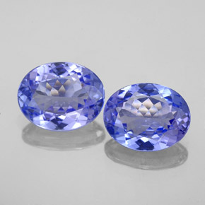 Tanzanite naturale blu da  ct, taglio ovale, VVS