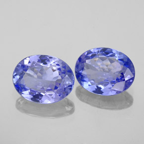 Tanzanite naturale blu da  ct, taglio ovale, VVS