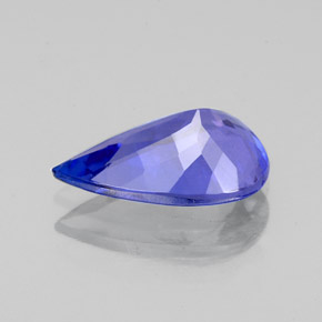 Tanzanite naturale blu da 1,89 ct, taglio a pera, VS