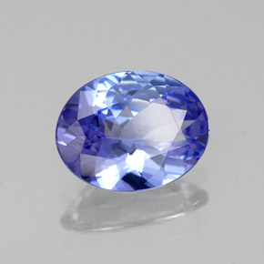 Tanzanite naturale blu da 1,51 ct, taglio ovale, VVS