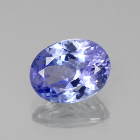 Tanzanite naturale blu da 1,92 ct, taglio ovale, VVS-VS