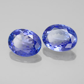 Tanzanite naturale blu da 3,17 ct, taglio ovale, VVS-VS