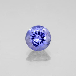 Tanzanite naturale blu da 1,44 ct, taglio rotondo, VS-SI