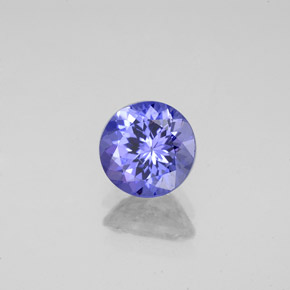 Tanzanite naturale blu da 1,44 ct, taglio rotondo, VS-SI