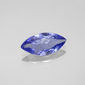 Tanzanite naturale blu da 1,33 ct, marchesa, VVS-VS