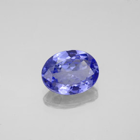Tanzanite naturale blu da 1,73 ct, taglio ovale, VVS