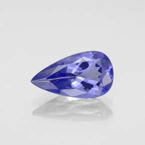 Tanzanite naturale blu da 1,88 ct, taglio a pera, VVS
