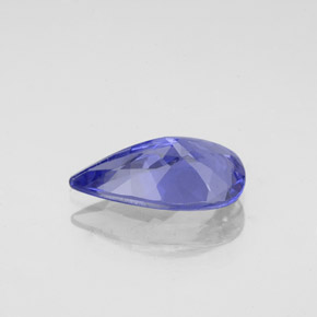 Tanzanite naturale blu da 1,88 ct, taglio a pera, VVS
