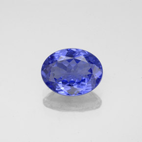 Tanzanite naturale blu da 1,89 ct, taglio ovale, VVS