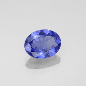 Tanzanite naturale blu da 1,89 ct, taglio ovale, VVS