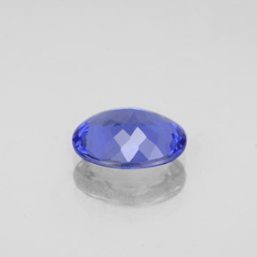 Tanzanite naturale blu da 1,89 ct, taglio ovale, VVS